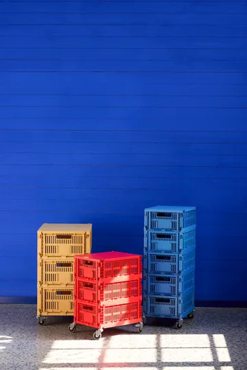 Colour Crate lid medium - Golden yellow - HAY