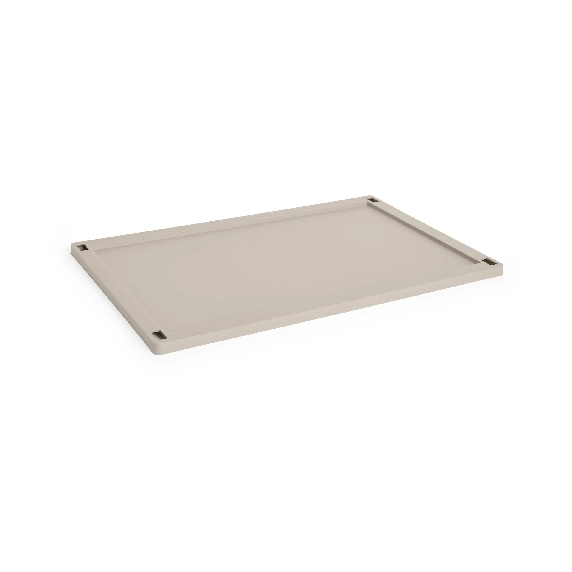 Colour Crate lock plastic large, Warm grey HAY