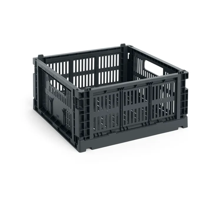 Colour Crate M Square 29.5x29.5 cm - Charcoal - HAY