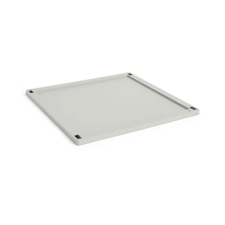 Colour Crate Square lock plastic large - Grey - HAY