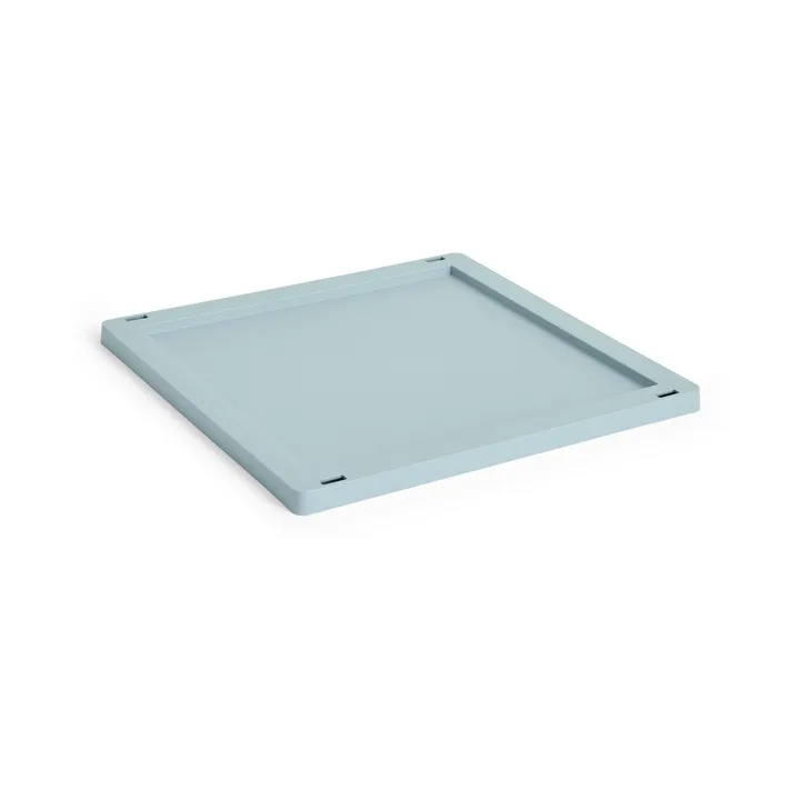 Colour Crate Square/Cube lock plastic medium - Dusty blue - HAY