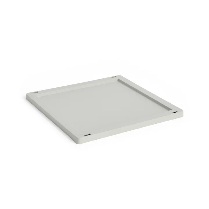 Colour Crate Square/Cube lock plastic medium - Grey - HAY