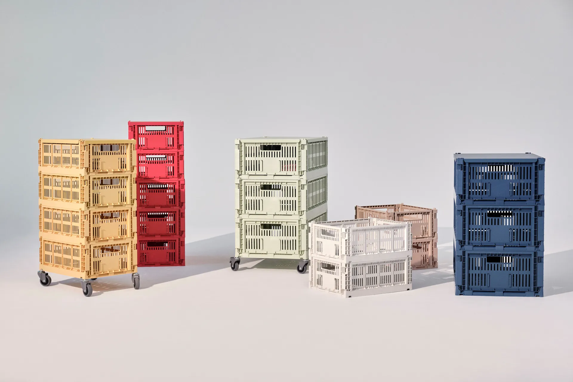 Colour Crate wheels 4-pack, Large HAY