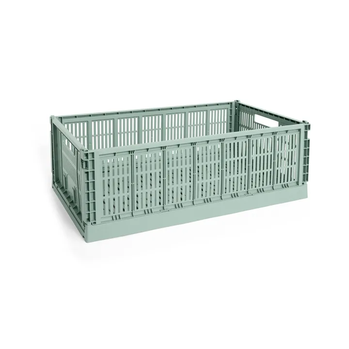 Colour Crate XL 42x68 cm - Sage green - HAY