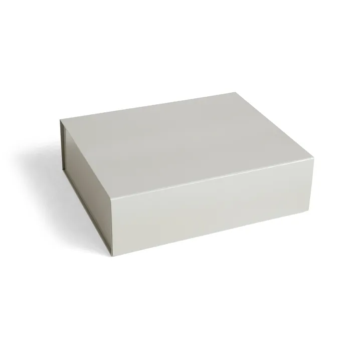 Colour Storage L box with lid 34,5x41,5 cm - Grey - HAY