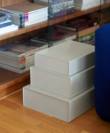 Colour Storage S box with lid 25,5x33 cm - Grey - HAY