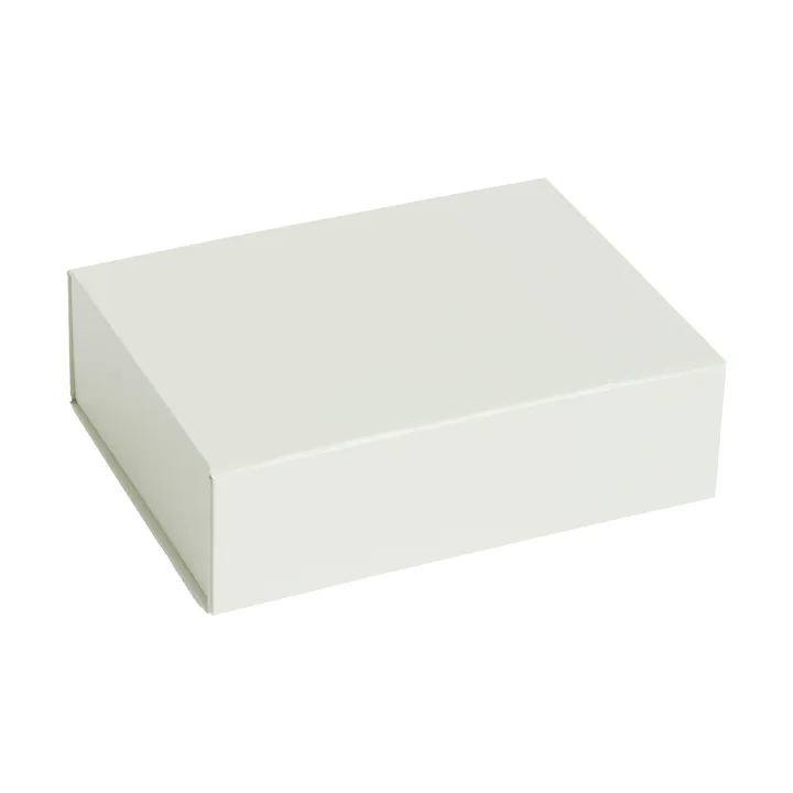 Colour Storage XS box with lid 16,5x22,5 cm - Chalk white - HAY