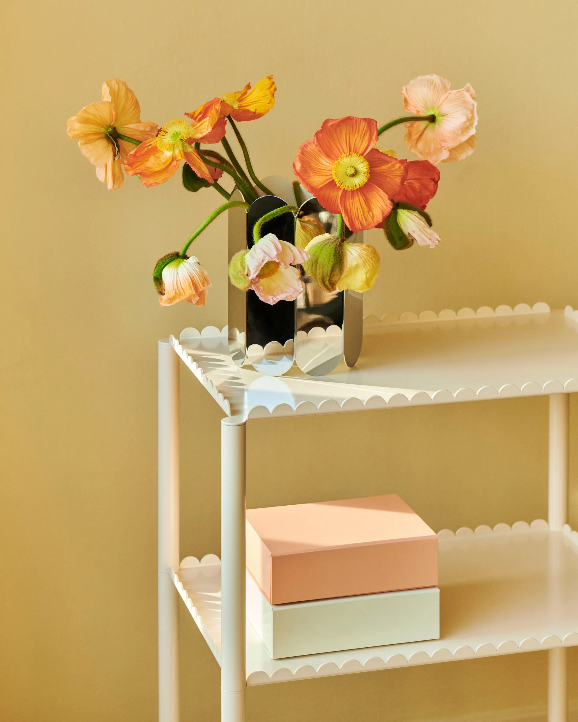 Colour Storage XS box with lid 16,5x22,5 cm, Chalk white HAY