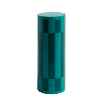 Column Candle block candle large 25 cm - Green-dark green - HAY