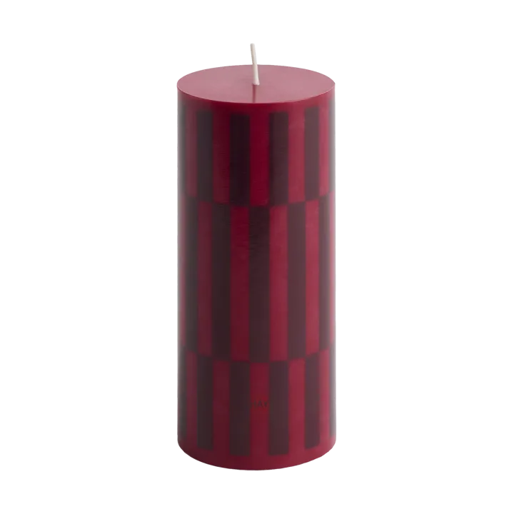 Column Candle block candle small 15 cm - Wine-bordeaux - HAY