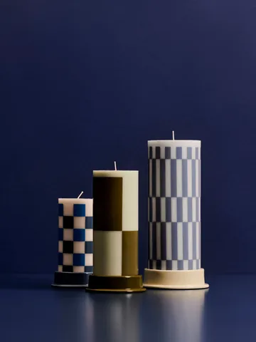 Column Candleholder lantern L 12,8 cm - Lime white - HAY