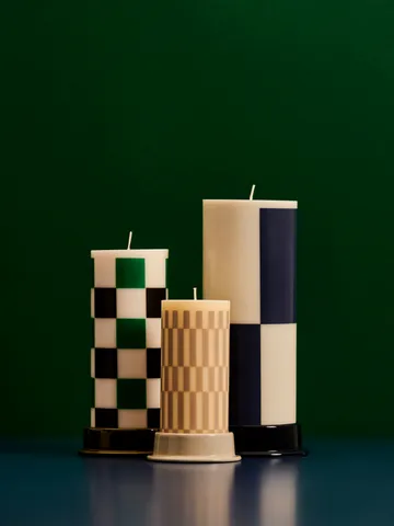 Column candlestick 10 cm - Light grey - HAY