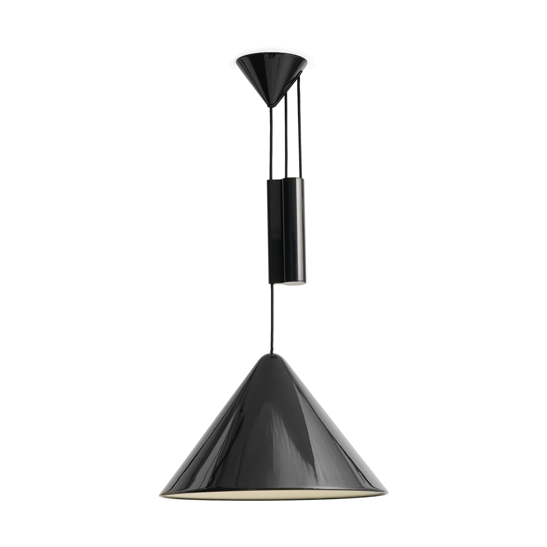 Compass Adjustable pendant 43 cm, Soft black HAY