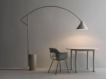 Compass floor lamp - Silver-coloured - HAY
