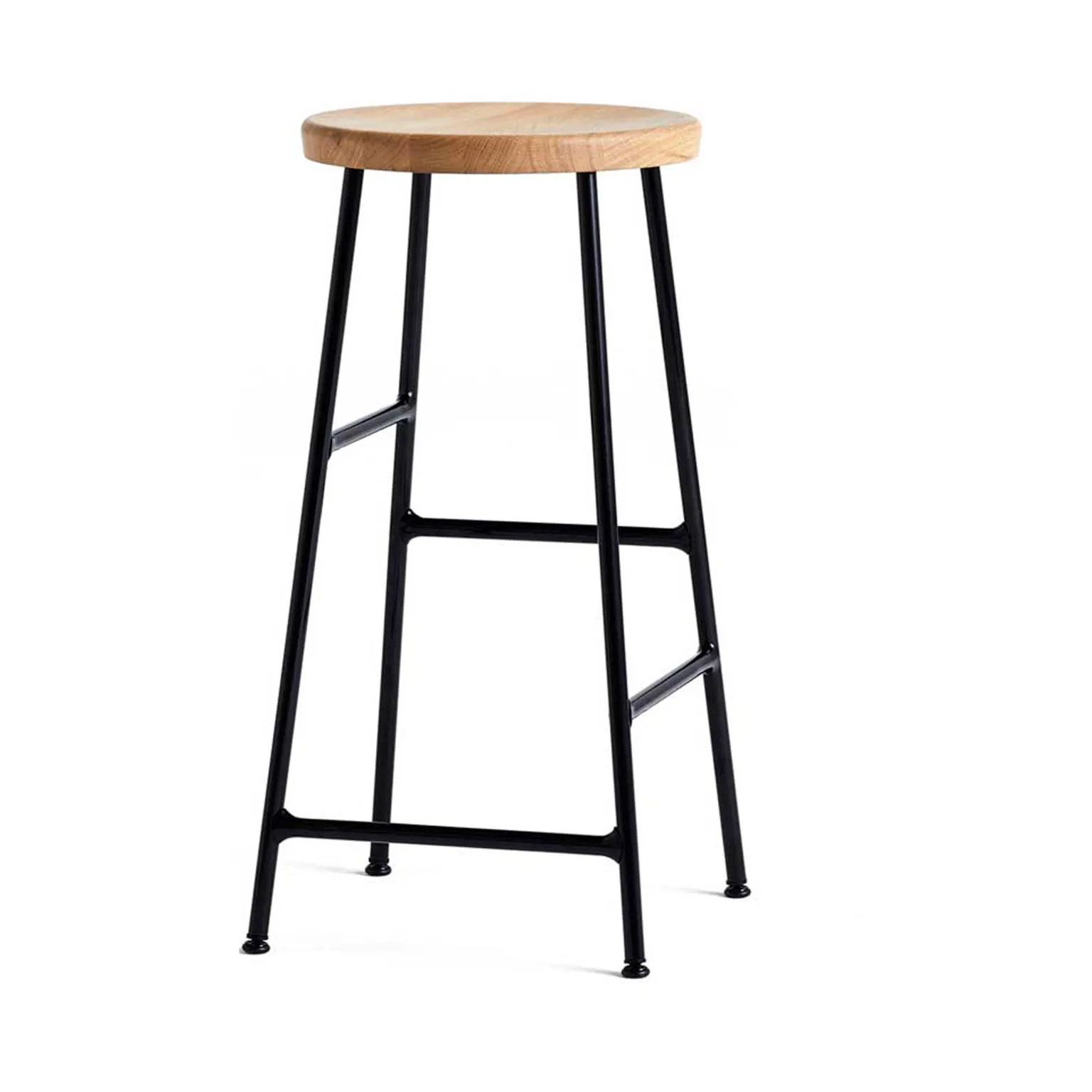Cornet bar stool 65 cm, Oiled oak-soft black HAY
