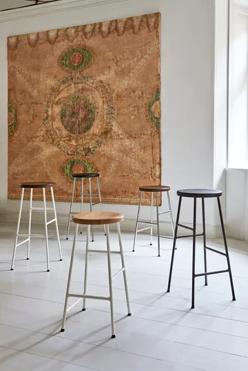 Cornet bar stool 75 cm - Soft black oak-soft black - HAY