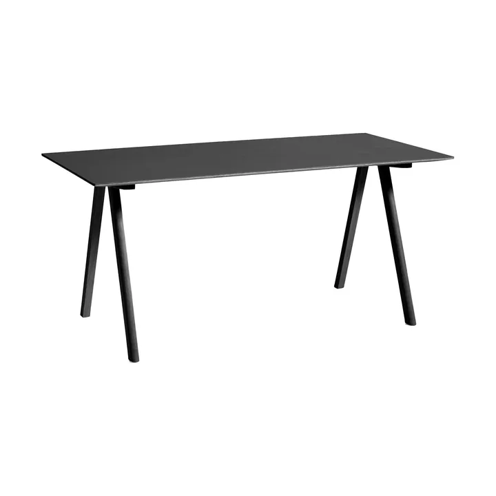CPH10 2.0 desk 80x160 cm - Black laminate-oak veneer - HAY