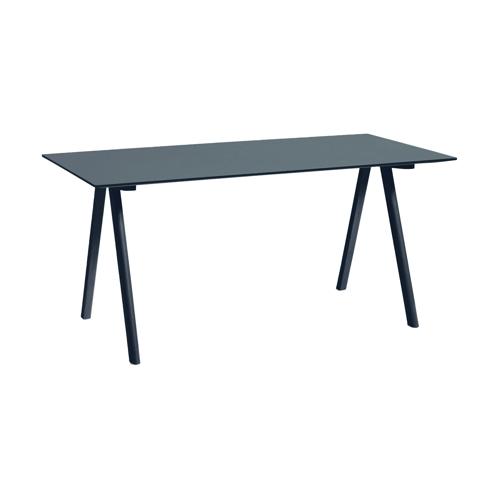 CPH10 2.0 desk 80x160 cm, Smokey blue linoleum-Deep blue HAY