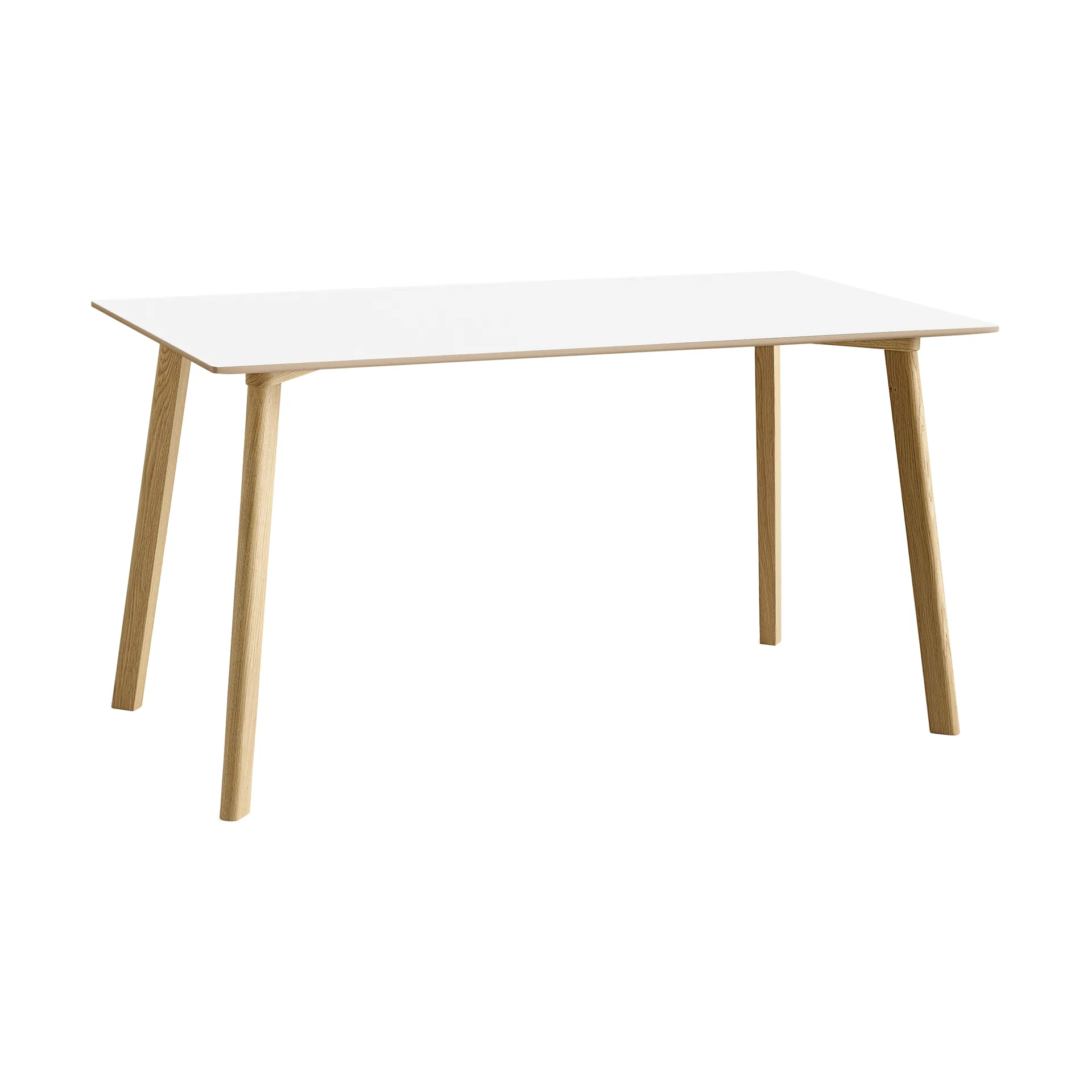 CPH210 Deux 2.0 table 75x140 cm, Pearl white-lacquered oak HAY