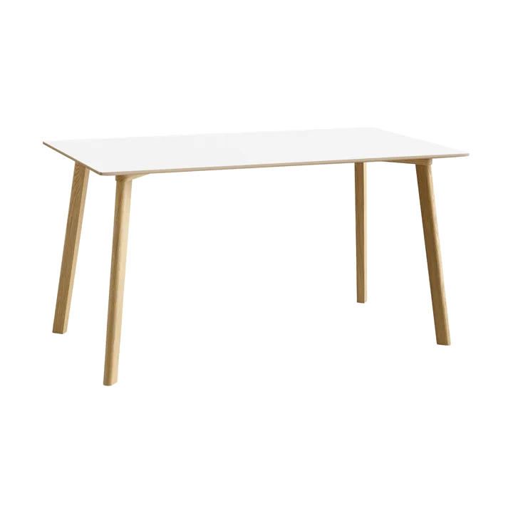 CPH210 Deux 2.0 table 75x140 cm - Pearl white-lacquered oak - HAY