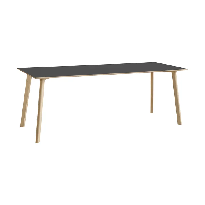 CPH210 Deux 2.0 table 75x200 cm - Stone grey-untreated beech - HAY