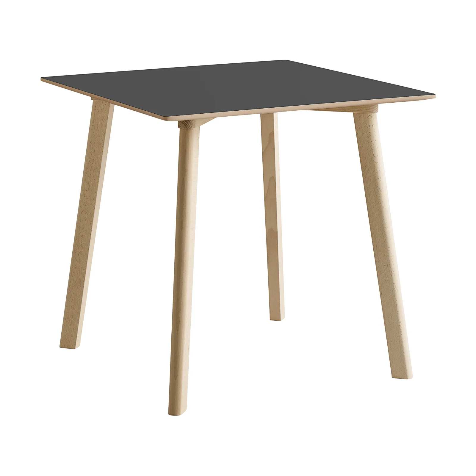 CPH210 Deux 2.0 table 75x75 cm, Stone grey-untreated beech HAY