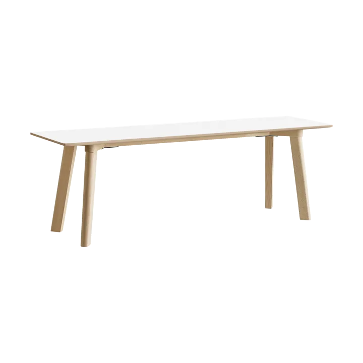 CPH215 Deux 2.0 bench 140 cm - Pearl white-untreated beech - HAY
