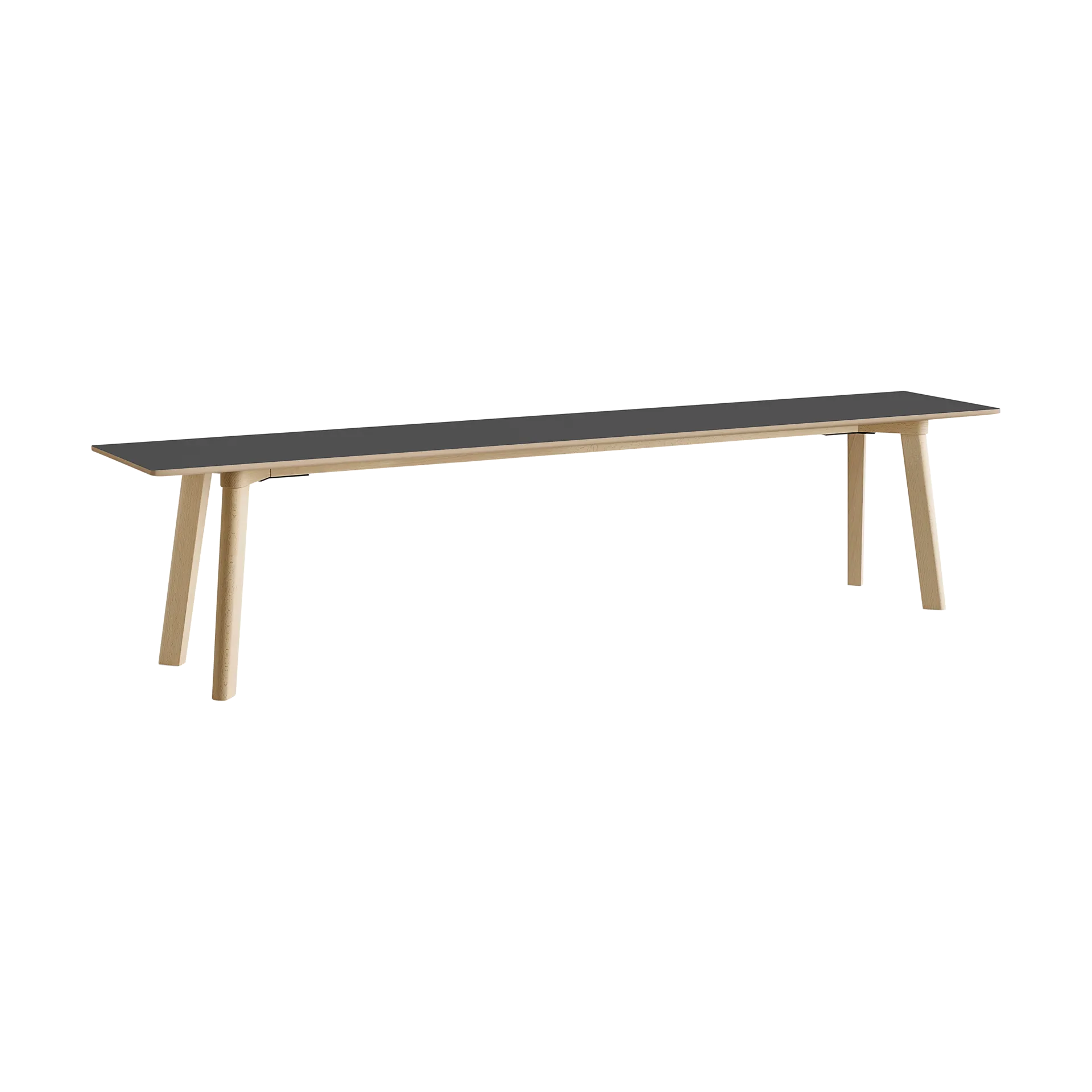 CPH215 Deux 2.0 bench 200 cm, Stone grey-untreated beech HAY