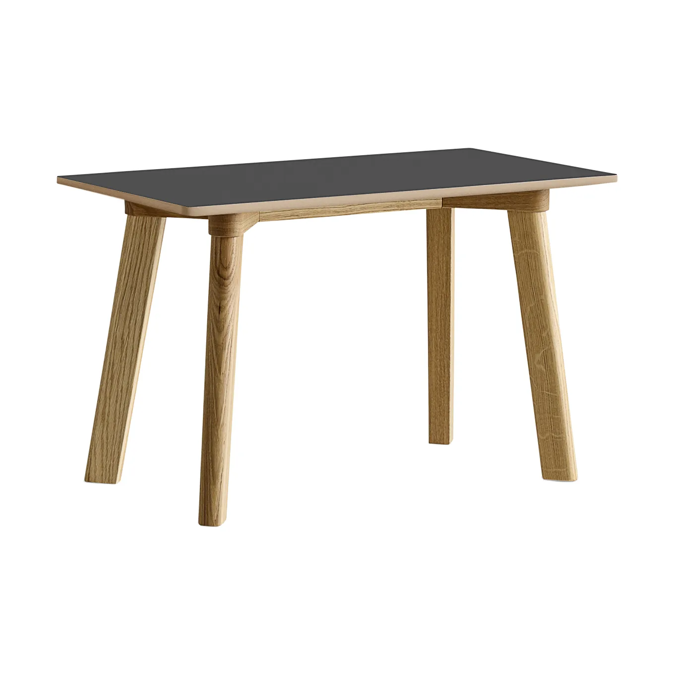 CPH215 Deux 2.0 bench 75 cm, Stone grey-lacquered oak HAY