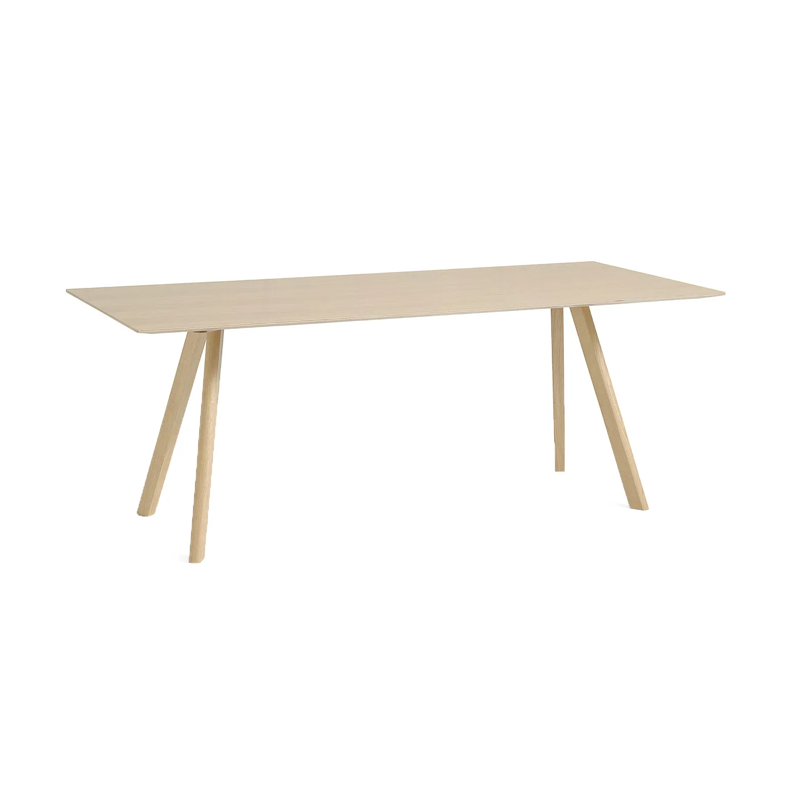 CPH30 2.0 dining table 90x200 cm, Lacquered oak-oak veneer HAY