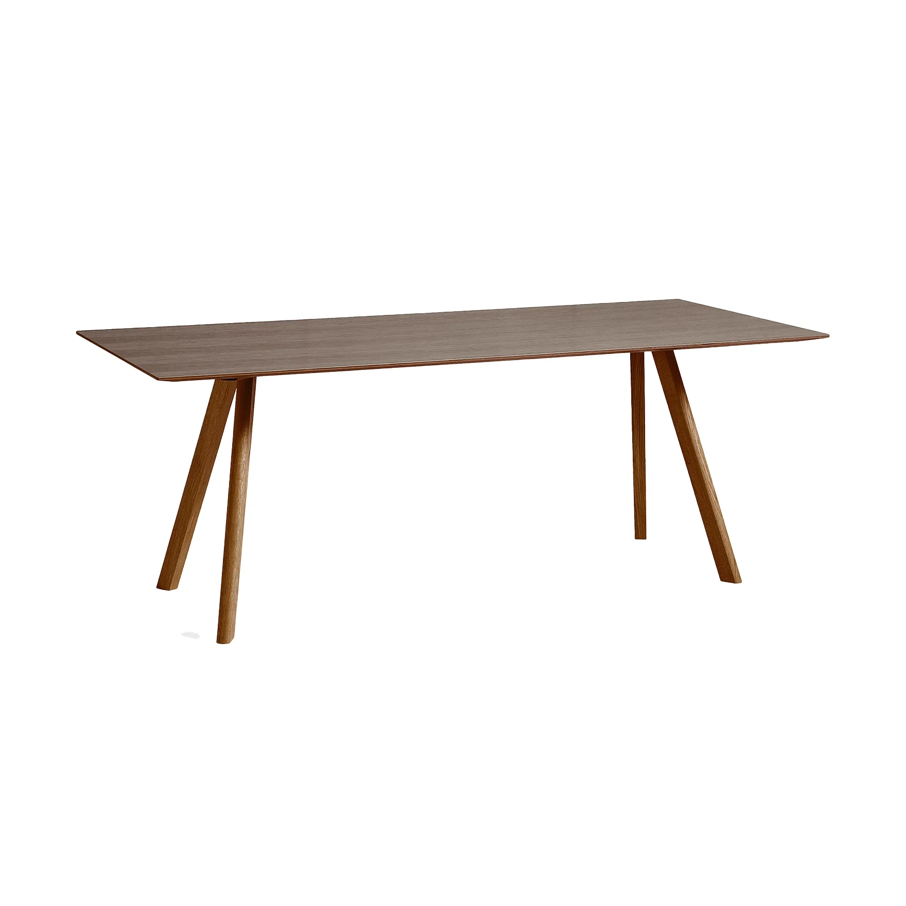 CPH30 2.0 dining table 90x200 cm, Lacquered walnut HAY