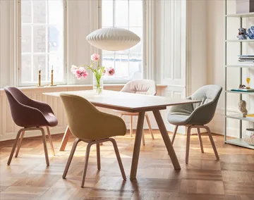 CPH30 2.0 dining table 90x250 cm - Lacquered oak-oak veneer - HAY