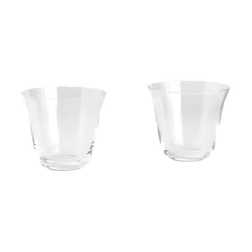 Curve Tumbler drinking glass 2-pack - Clear - HAY