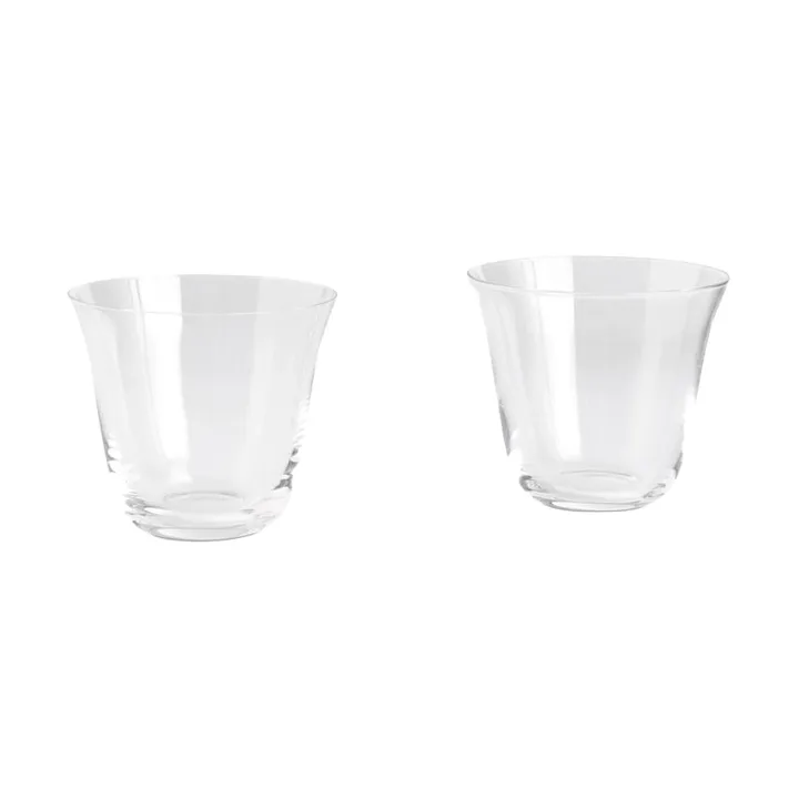 Curve Tumbler drinking glass 2-pack - Clear - HAY
