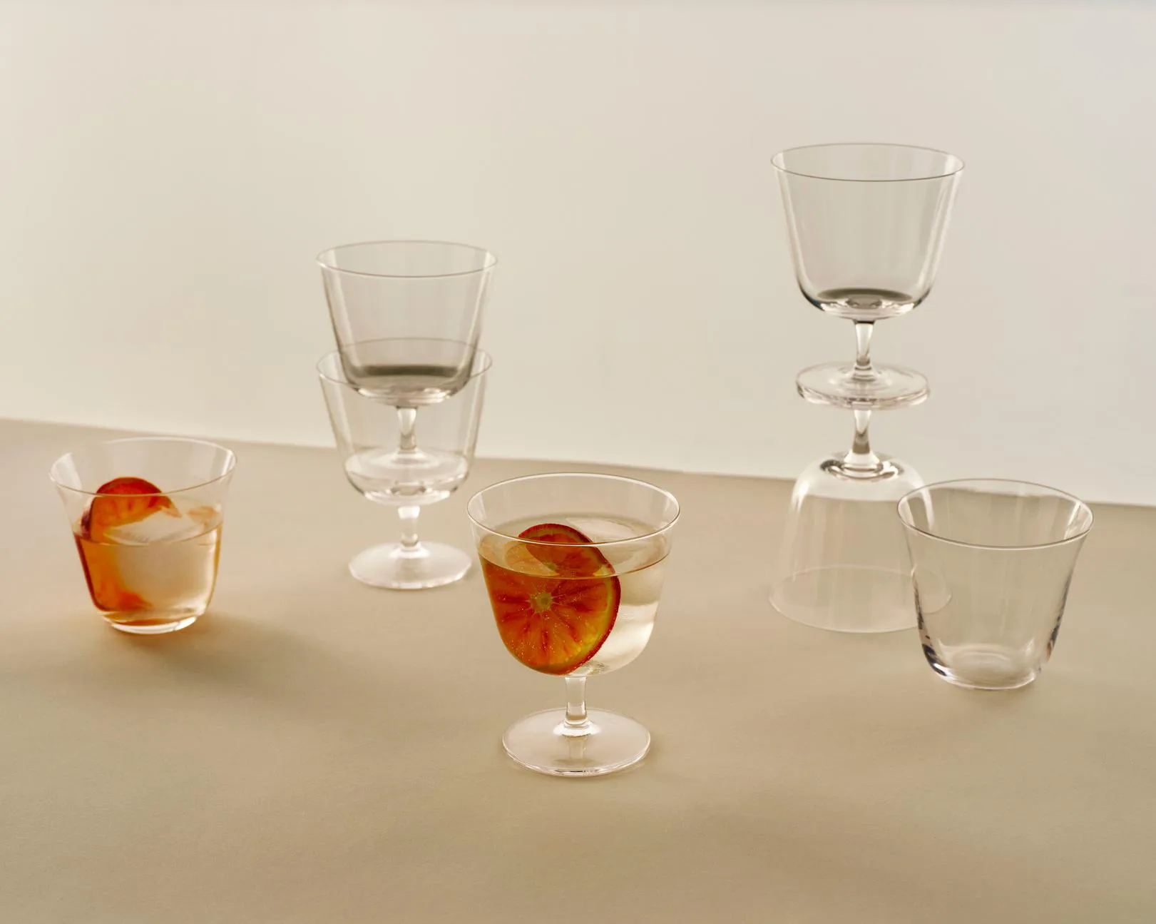 Curve Tumbler drinking glass 2-pack, Clear HAY