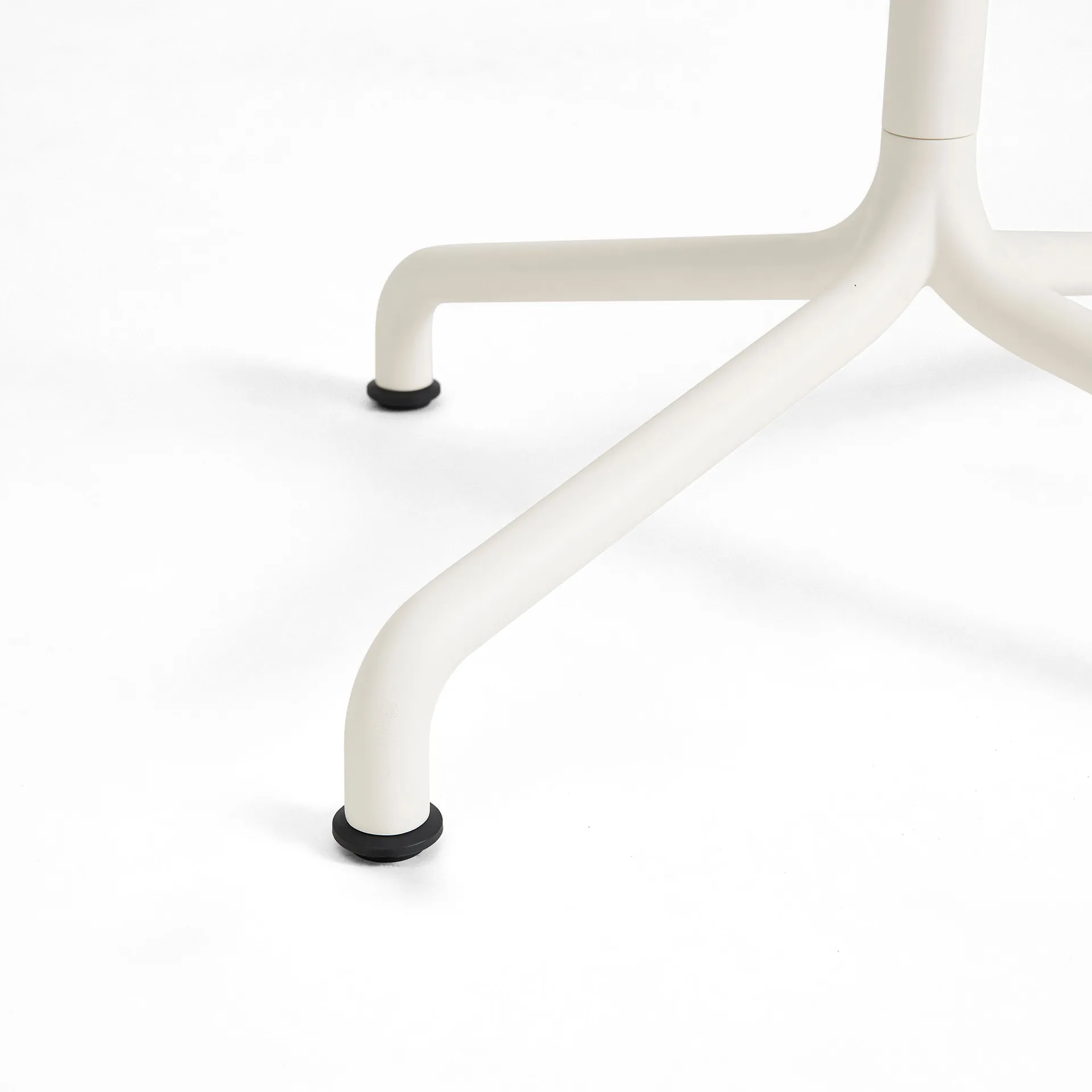 Deville table, Cream white, 60x70x74 cm HAY