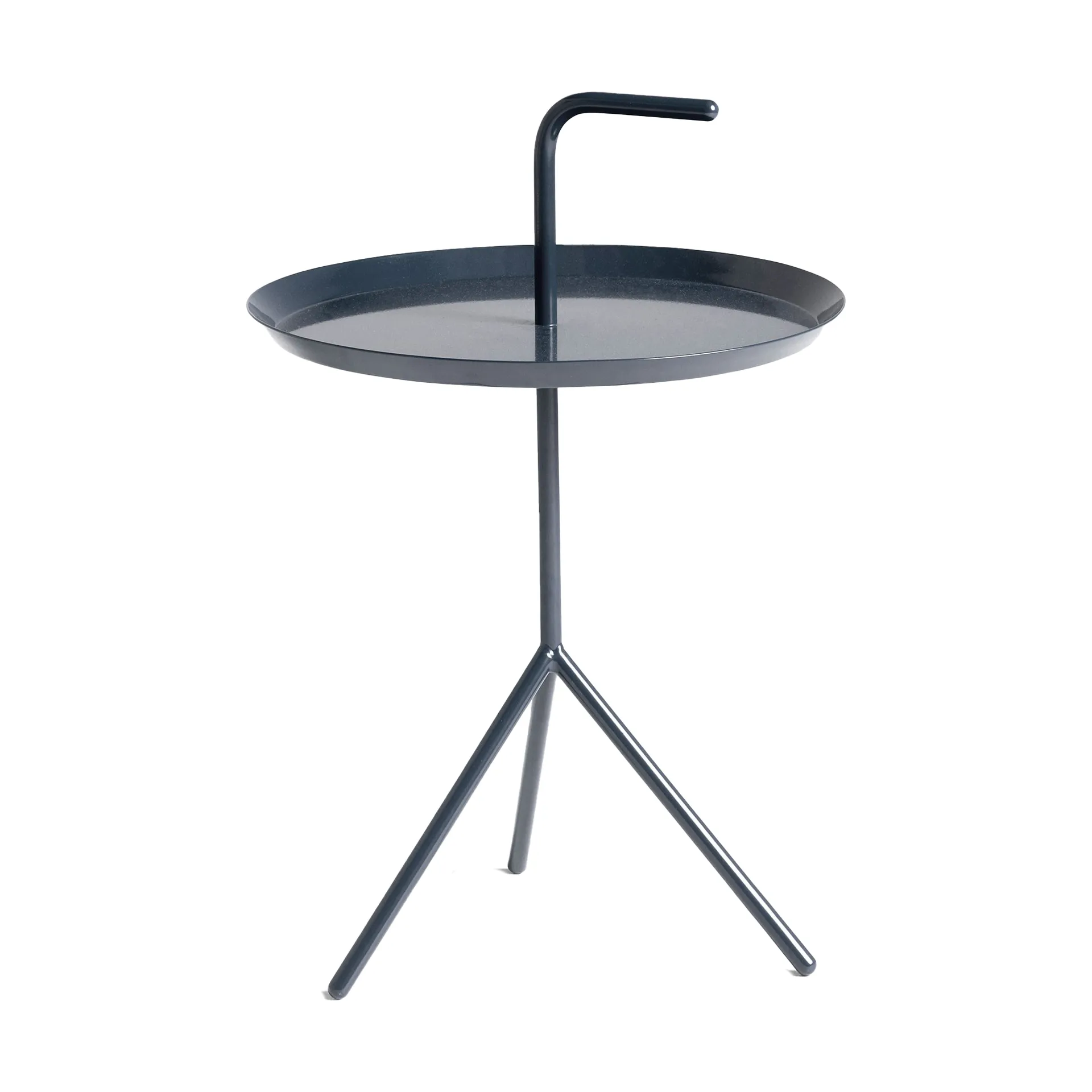 DLM side table Ø38 cm, Deep blue high gloss HAY