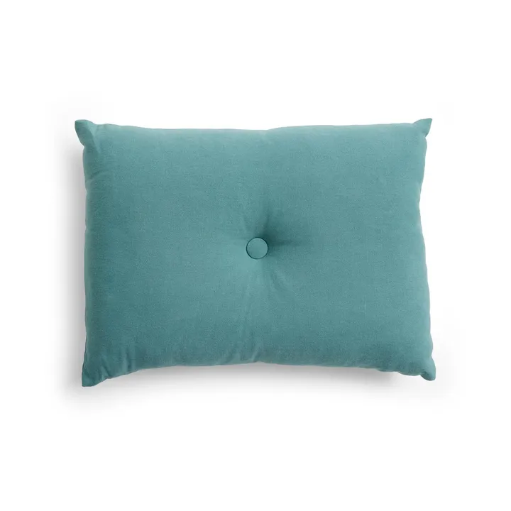 Dot Linen cushion 45x60 cm - Petrol - HAY