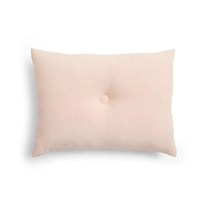 Dot Linen cushion 45x60 cm - Strawberry milkshake - HAY