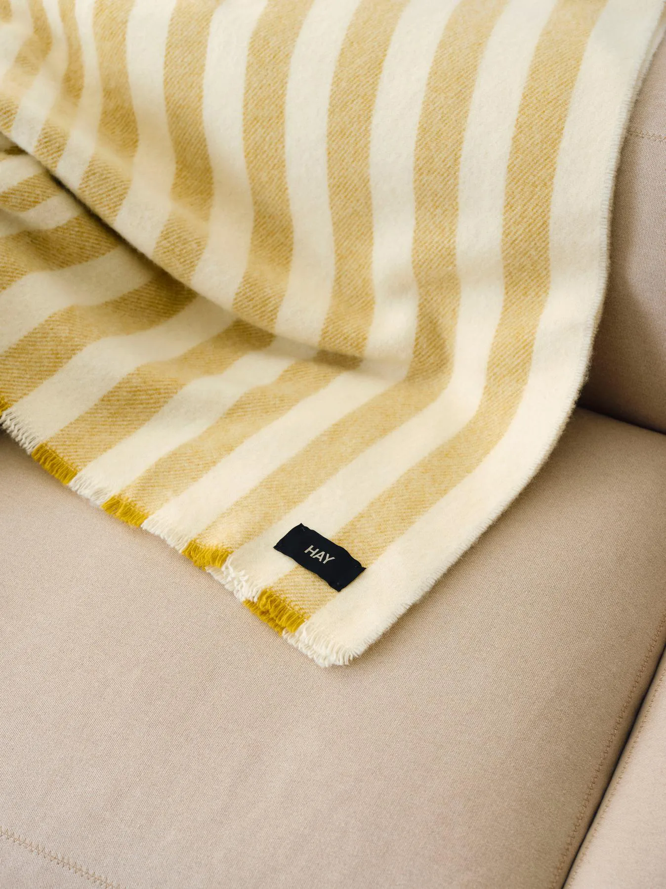 Duo throw 130x180 cm, Cream HAY