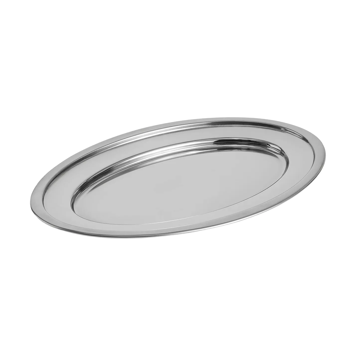 Essential Steel serving platter, Stainless steel oval Large HAY