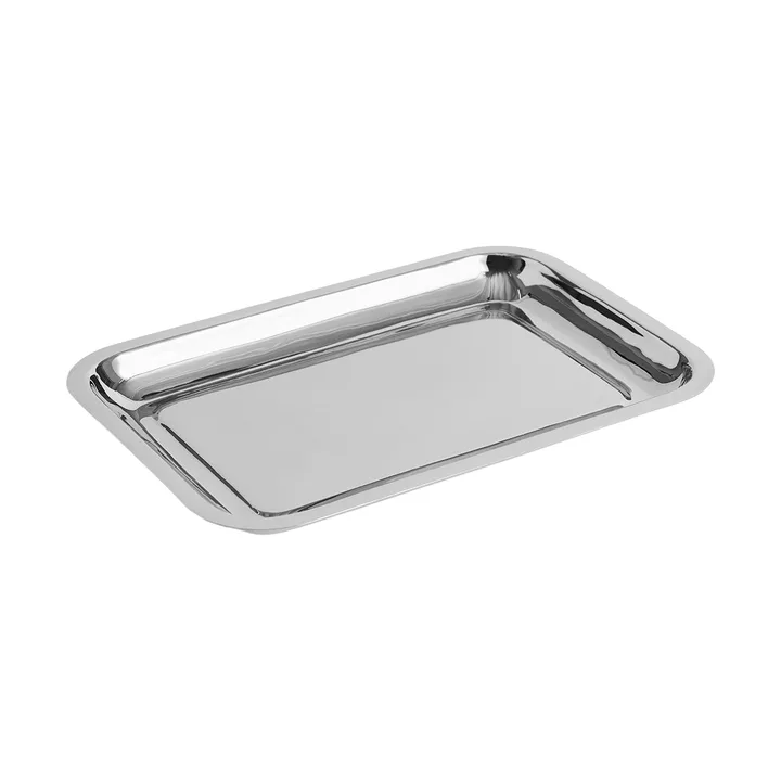 Essential Steel serving platter - Stainless steel rectangular small - HAY