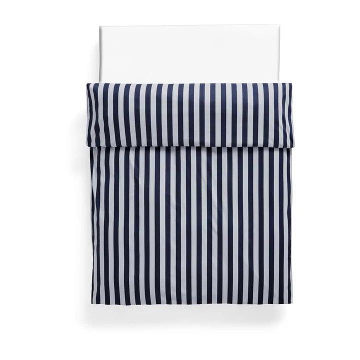 Été duvet cover 220x220 cm - Midnight blue-light grey - HAY