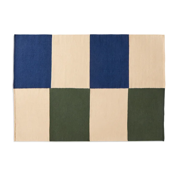 Ethan Cook Flat Works rug 170x240 cm - Peach green check - HAY