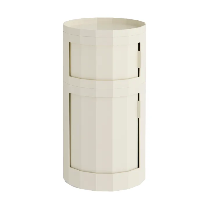 Facet Cabinet 110 side table - Eggshell - HAY