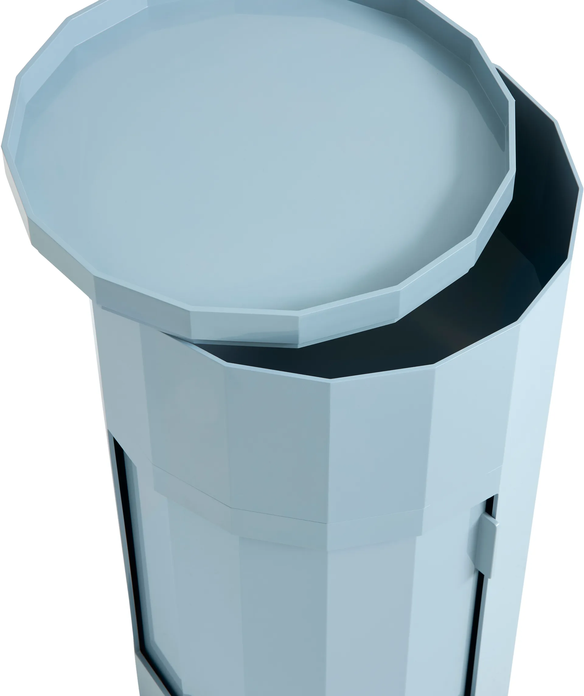 Facet Cabinet 110 side table, Misty blue HAY