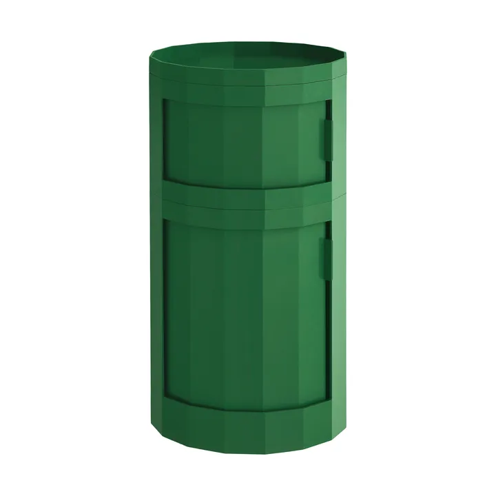 Facet Cabinet 110 side table - Spinach green - HAY