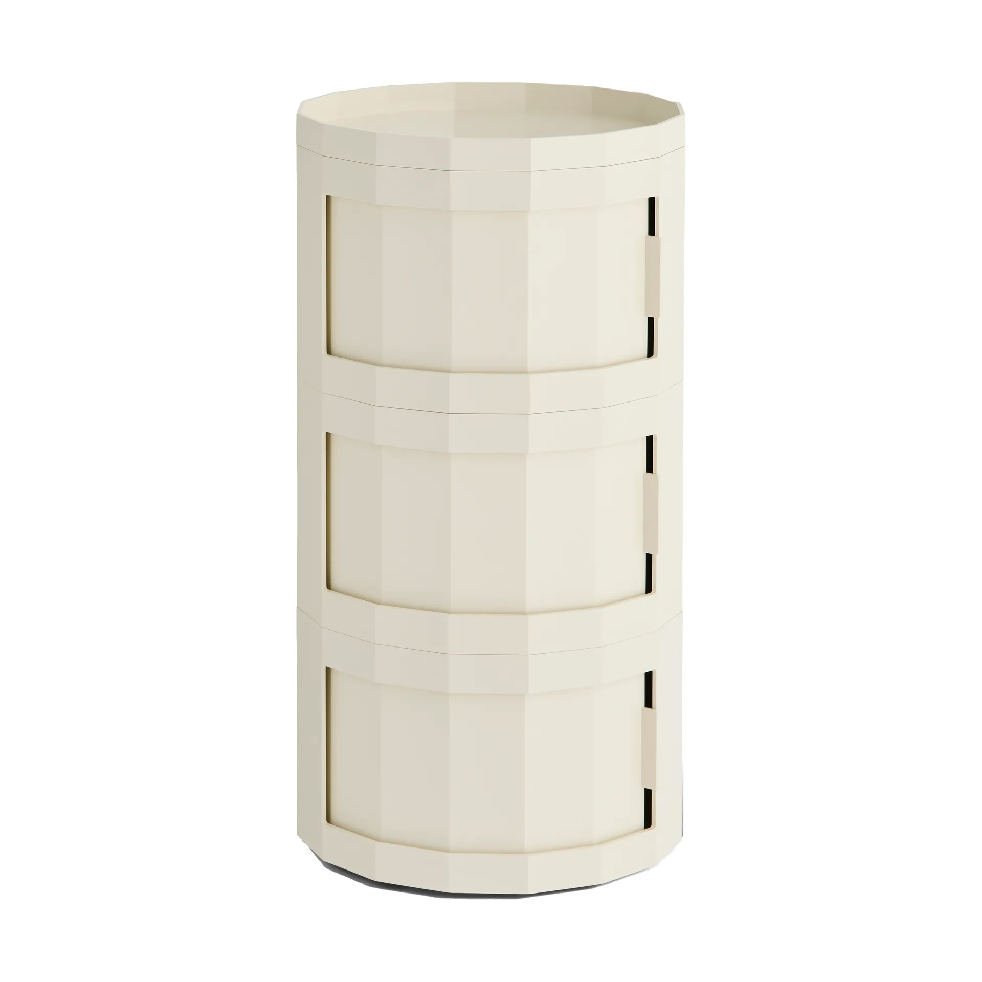 Facet Cabinet 30 side table, Eggshell HAY