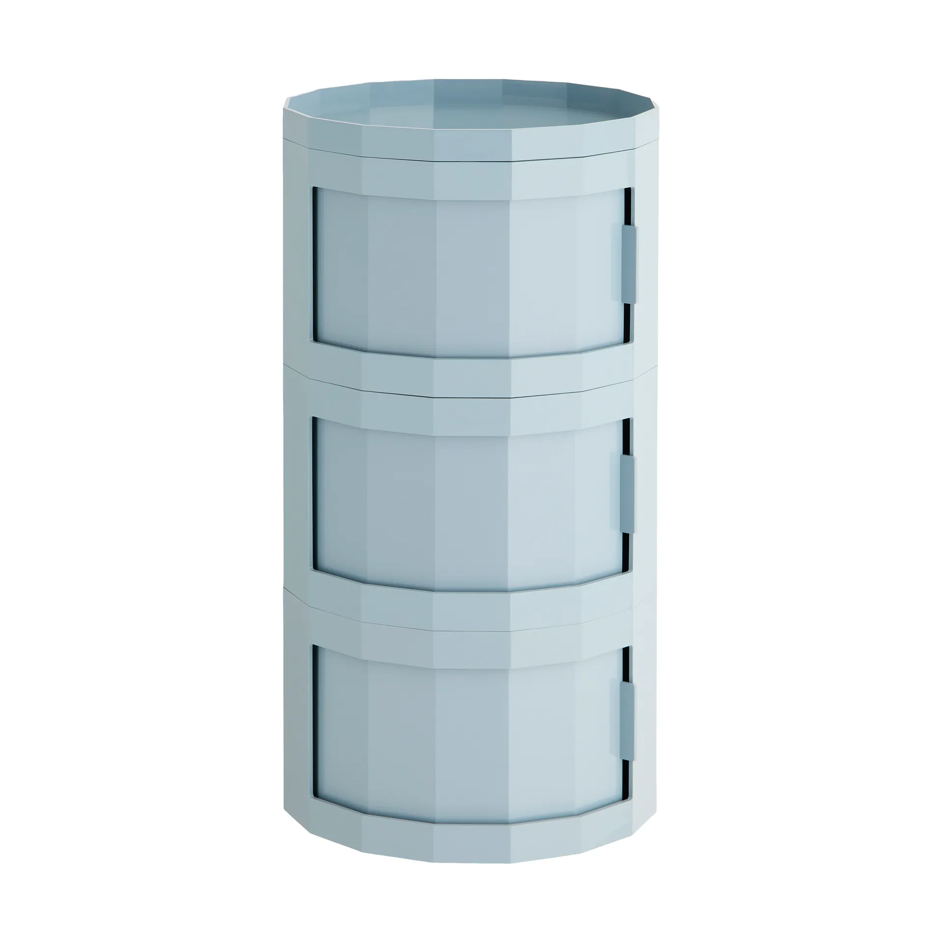 Facet Cabinet 30 side table, Misty blue HAY