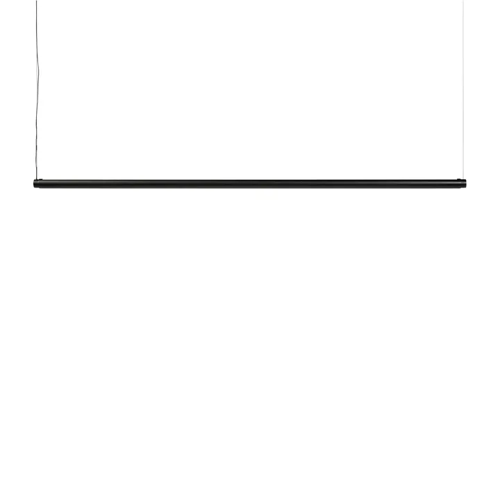 Factor Linear Suspension ceiling lamp 1500 Diffused - Clear anodised aluminum - HAY
